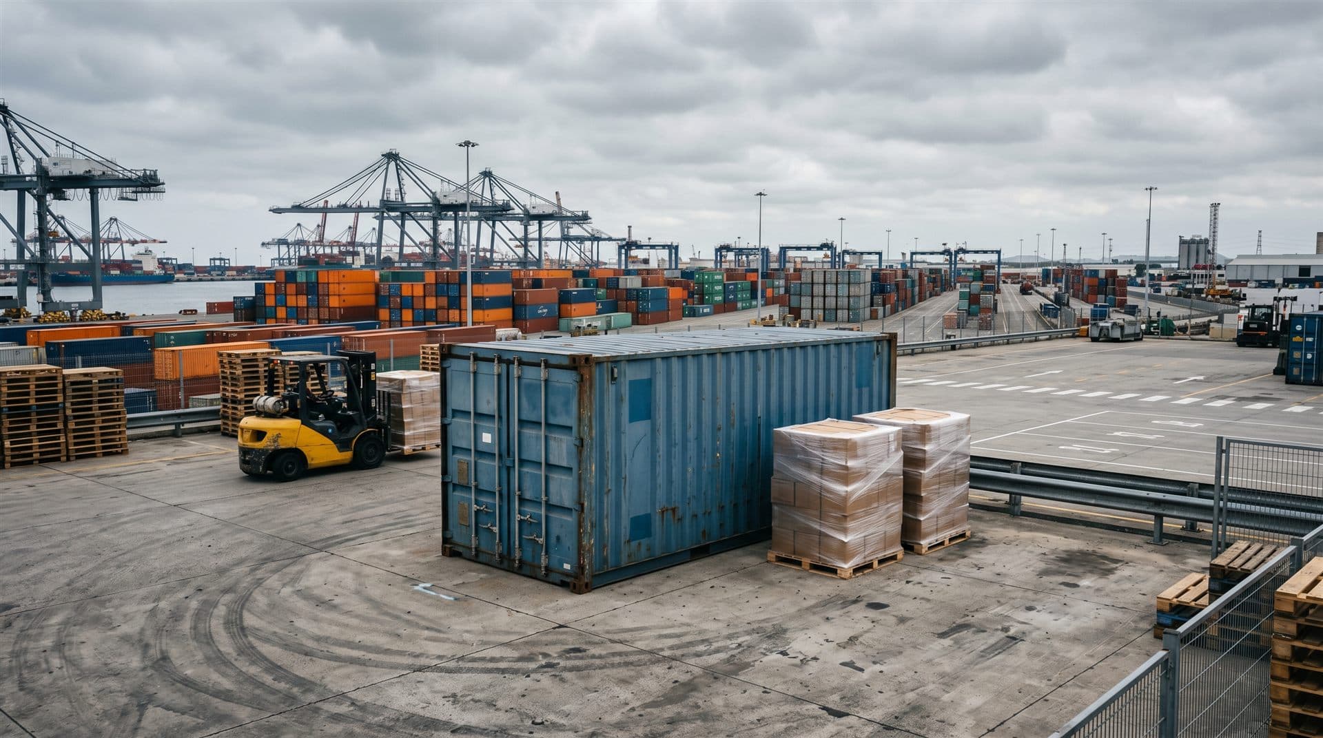 Paquete internacional de DDC Express preparado para cruzar fronteras desde Ferrol